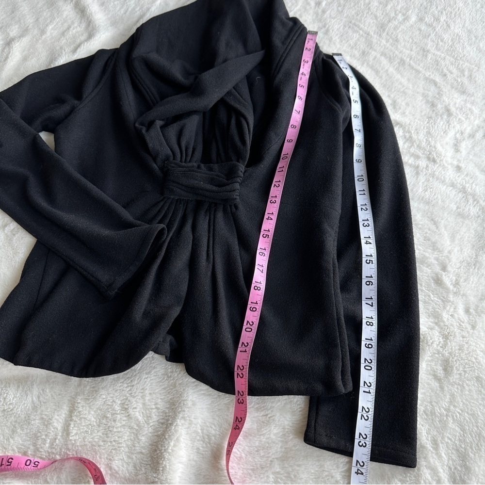 💥Clearance💥 Charles Chang-Lima Black Wool V-neck Long Sleeve Jacket M (8) - Picture 6 of 14